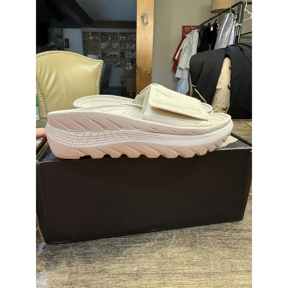 Vionic Shoes‎ Rejuvenate Recovery Sandals Womans Size 5 Cream Slide